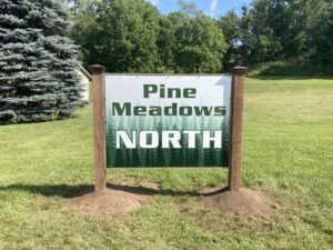 Image of Pine Meadows exterior sign.